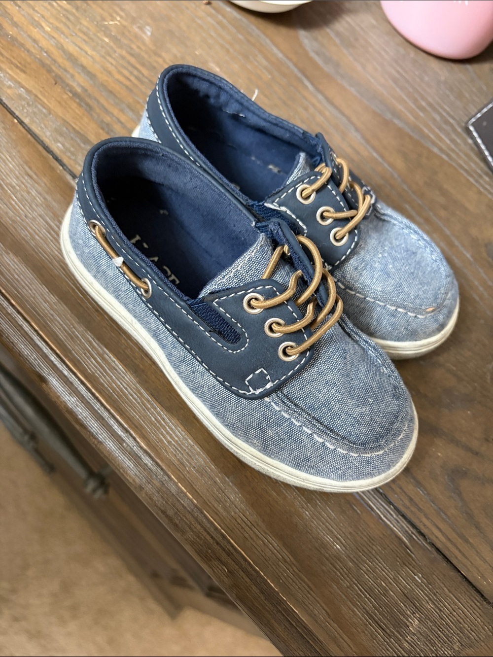 The Children's Place Navy and Denim Boat Shoes